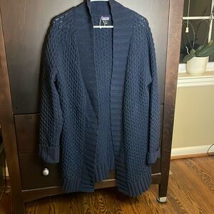 Women’s long open cardigan